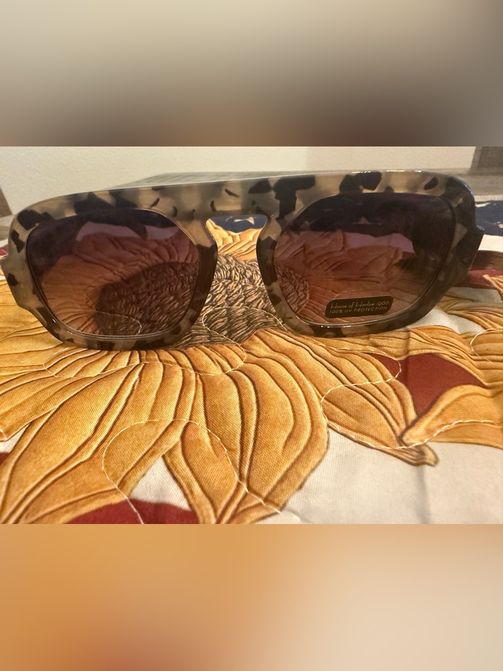 House of Harlow 1960 Tortoiseshell Square Sunglasses Designed by Nicole Richie